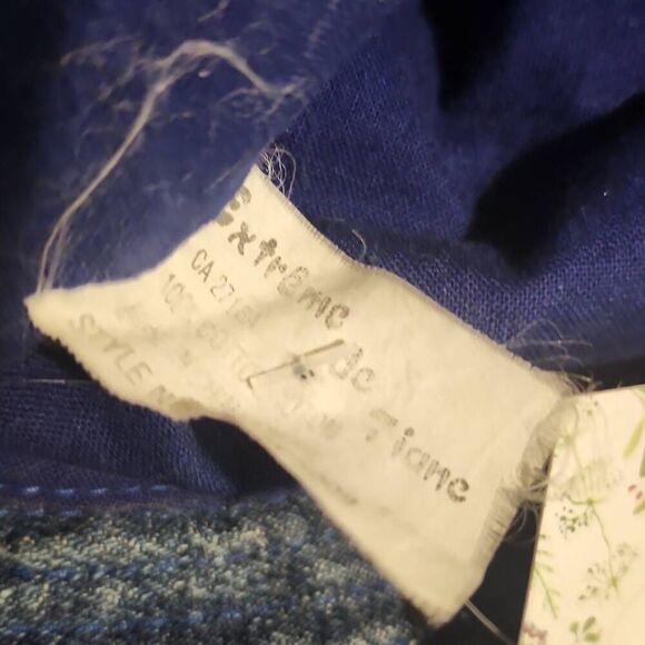 90s Vintage Denim Bucket Hat Rouched - Picture 4 of 4